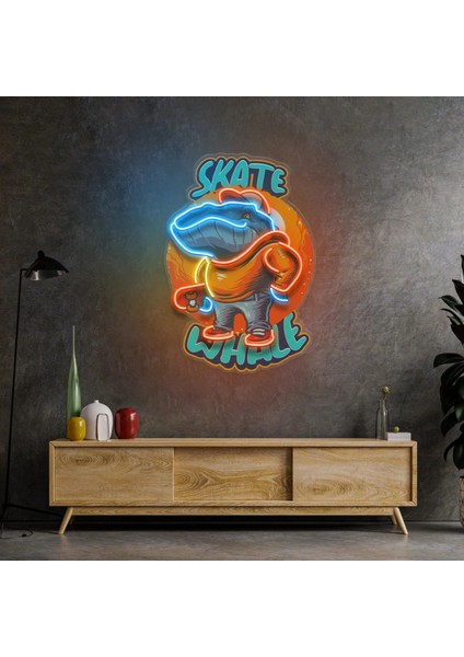 Patenli Balina Neon LED