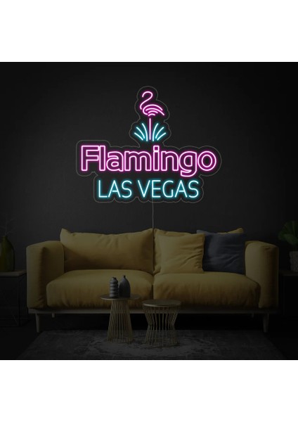 Flamingo Las Vegas Neon LED Yazı