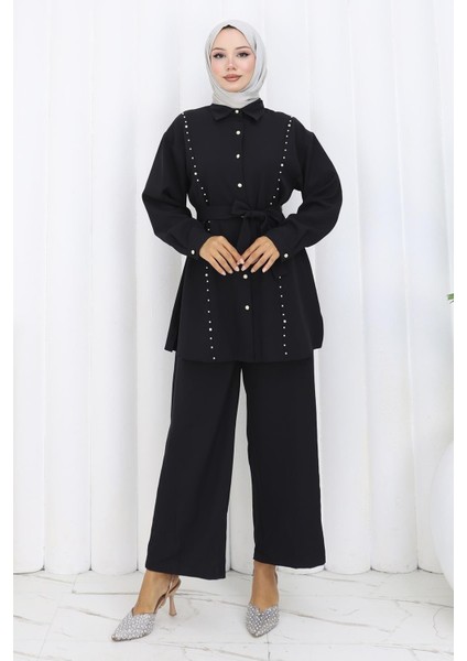 Incili Kuşaklı Ikili Takım Siyah 19265 modelleri
