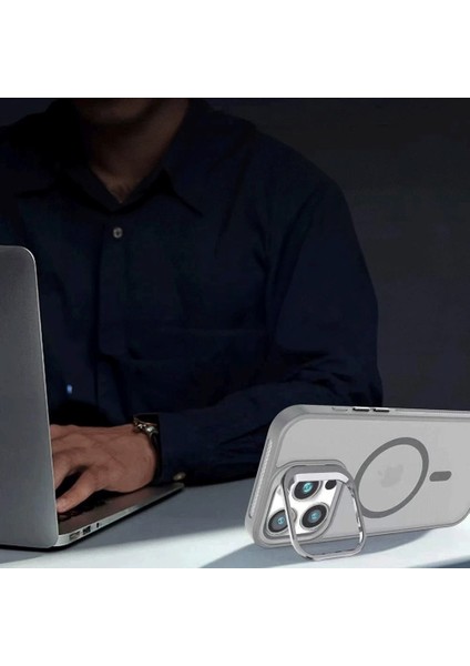 iPhone 17 Pro Kılıf Armor Seri Magsafe Uyumlu Stand Özellikli Kamera Lensli Kapak modelleri