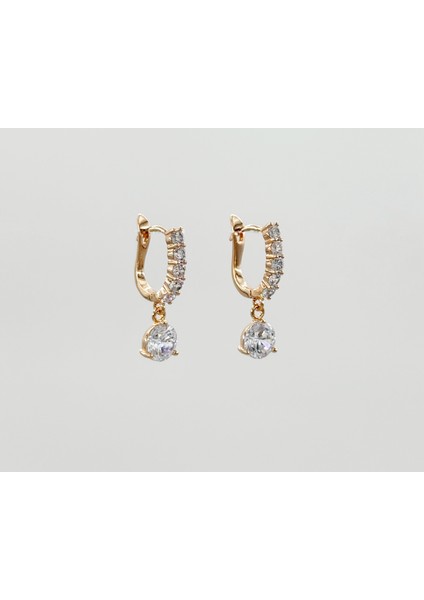 18K Rose Gold Plated Mimosa Drop Küpe