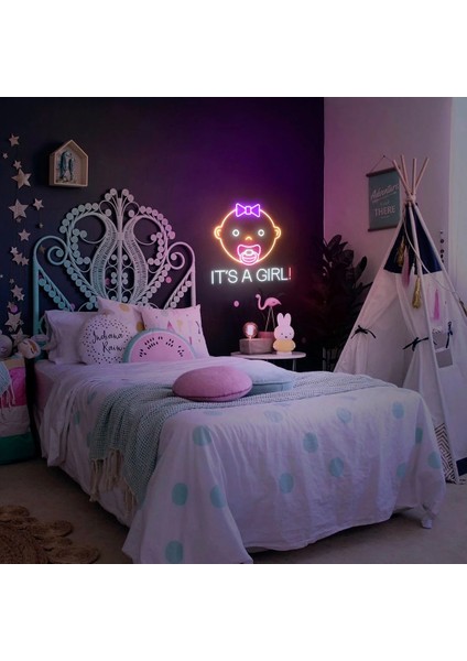 It's A Girl Neon LED Yazı