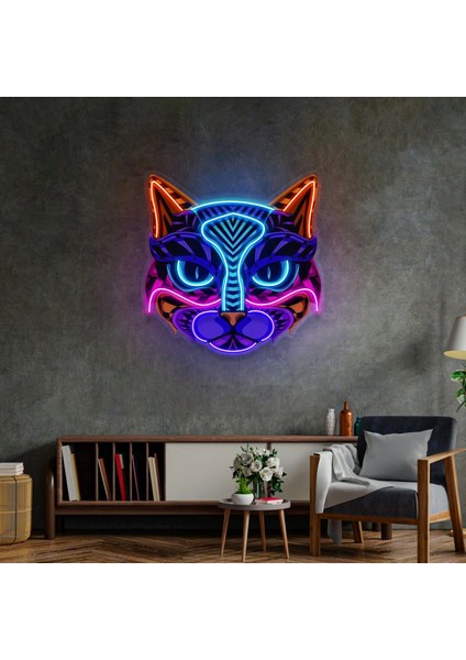 Dekoratif Art Kedi Neon LED