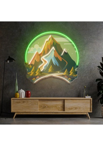Moutain Peyzaj Neon LED