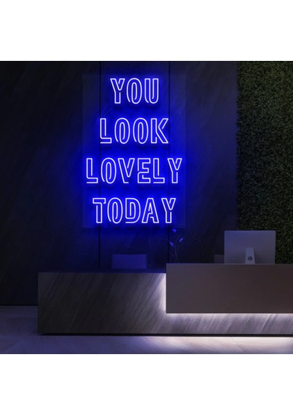 You Look Lovely Today Neon LED Yazı