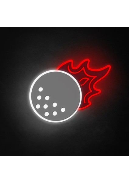 Alevli Golf Topu Neon LED