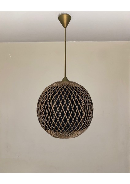 Doğal El Yapımı Bohem-Rustik-Modern-Jüt-Yapımı Sarkıt avize fırsatları