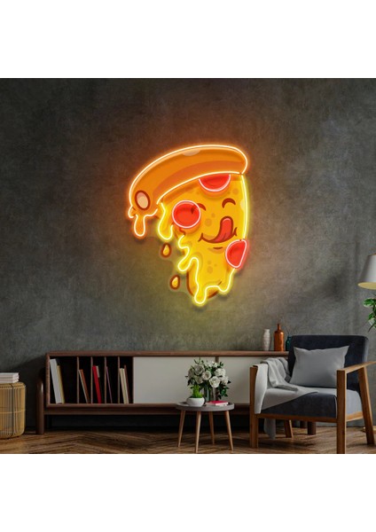 Lezzetli Pizza Dilimi Neon LED