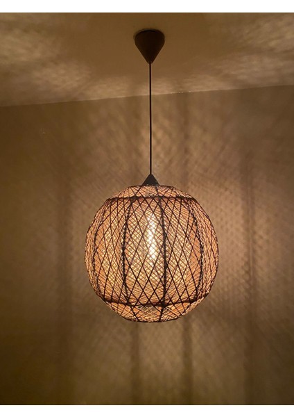 Doğal El Yapımı Bohem-Rustik-Modern-Jüt-Yapımı Sarkıt avize modelleri