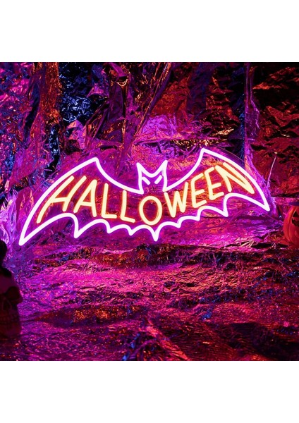 Halloween Party Yarasa Neon LED