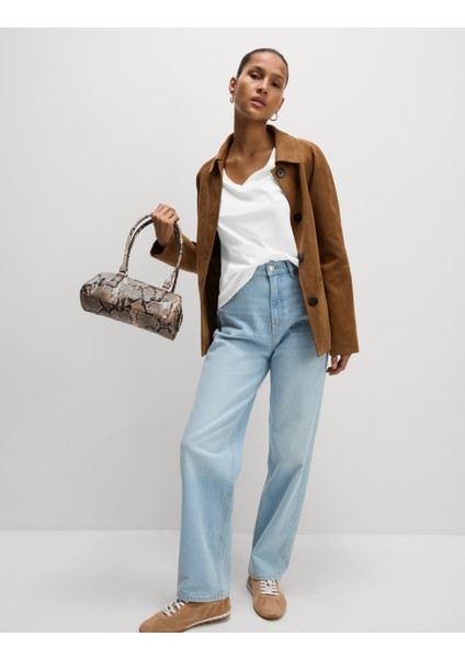 2'li %100 Pamuk V Yaka T-Shirt Seti