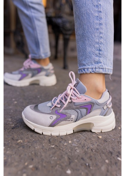 Desire Kadin Gri Lila Geçişli Sneaker indirimleri