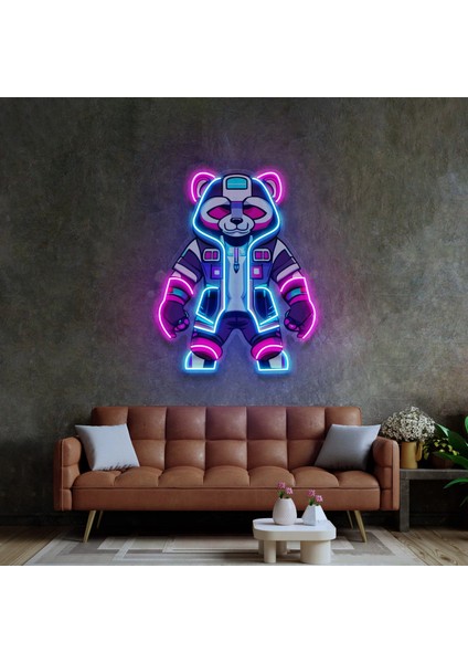 Cyborg Panda Neon LED
