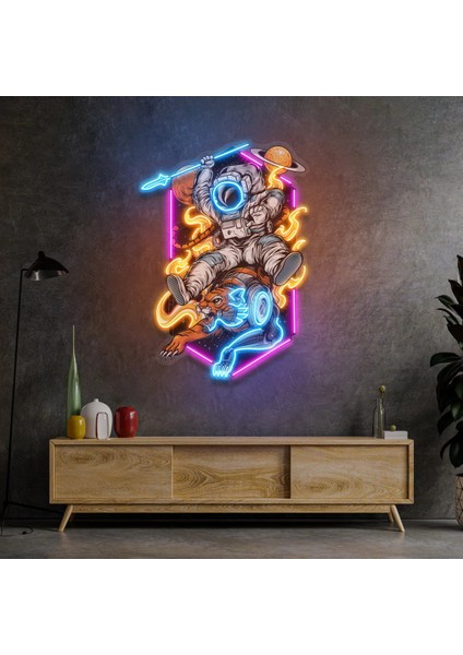 Astronot Kaplan Neon LED