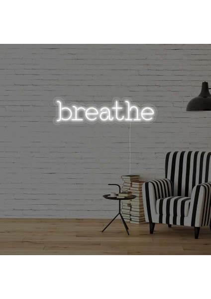 Nefes Almak Yoga Meditasyon Özel Neon LED Yazı