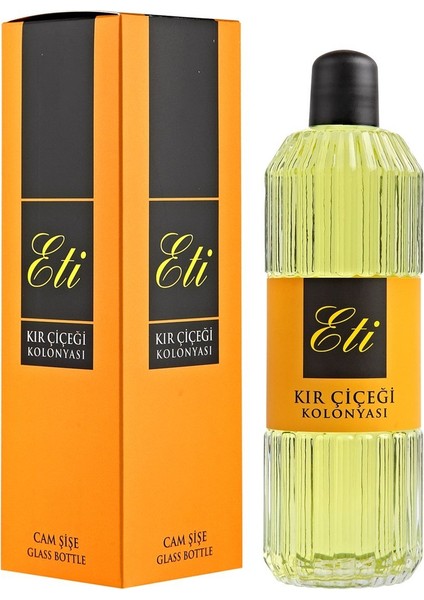 Asfstore Eti Cam Şişe Kolonya Kır Çiçeği 325 ml