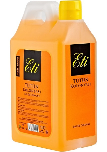 Eti Tütün Kolonyası Bidon 1 Lt
