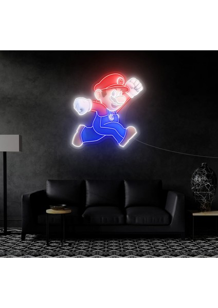 Mario Game Oyun Neon LED