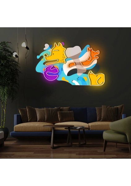 Picasso Puppies Neon LED