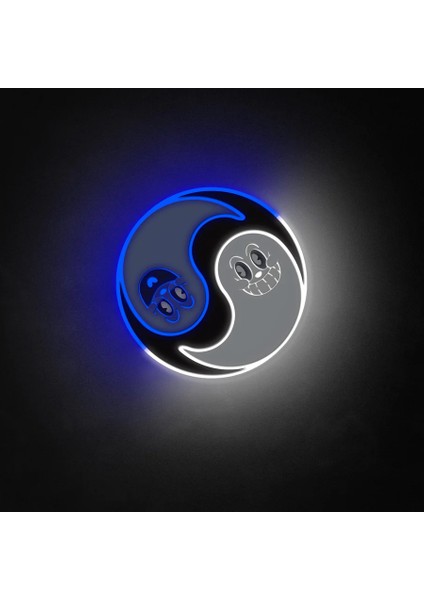 Ghost Ying Yang Neon LED