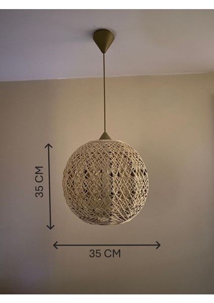 Doğal El Yapımı Bohem-Rustik-Modern-Jüt-Yapımı Sarkıt avize fiyatları