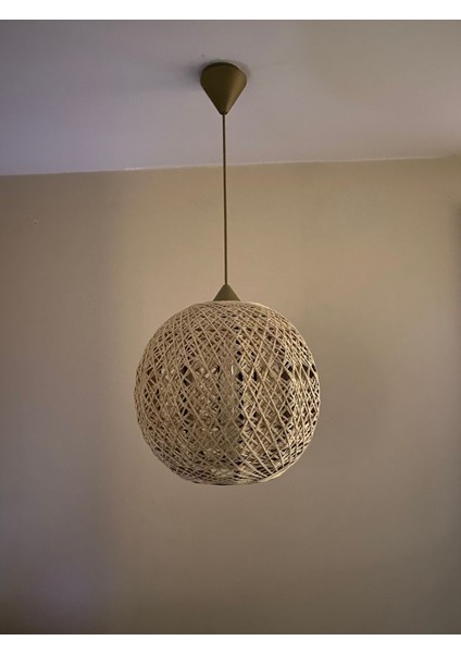 Doğal El Yapımı Bohem-Rustik-Modern-Jüt-Yapımı Sarkıt avize fırsatları