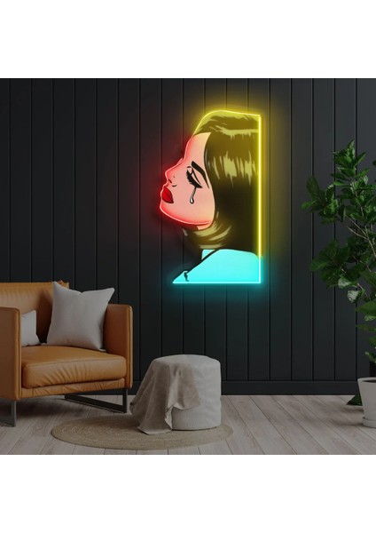 Cry Girl Pictures Neon LED