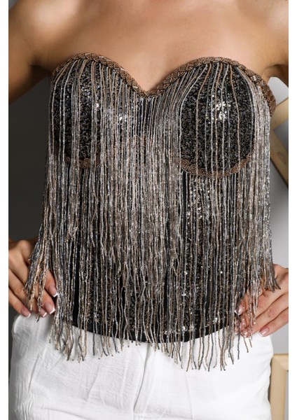 Siyah Taşlı El Yapımı Elegant Korse – Halloween Black Swan Korse fiyatları