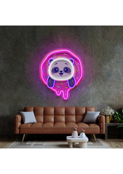 Donut Panda Neon LED