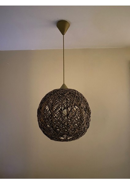 Doğal El Yapımı Bohem-Rustik-Modern-Jüt-Yapımı Sarkıt avize fırsatları