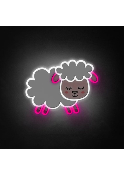 Sevimli Koyun Neon LED