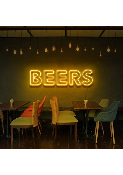Beers Biralar Barlar Için Neon LED Yazı