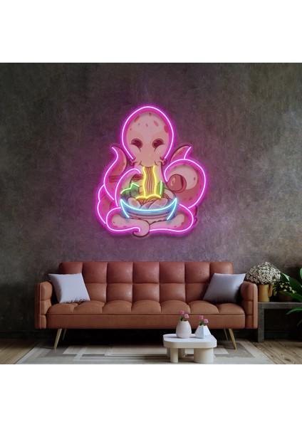 Noodle Yiyen Ahtapot Neon LED