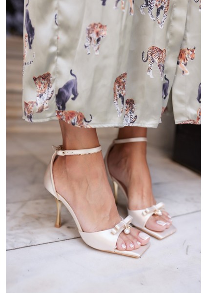 Zlatko Kadın Siyah Saten Topuklu Abiye Sandalet fiyatları