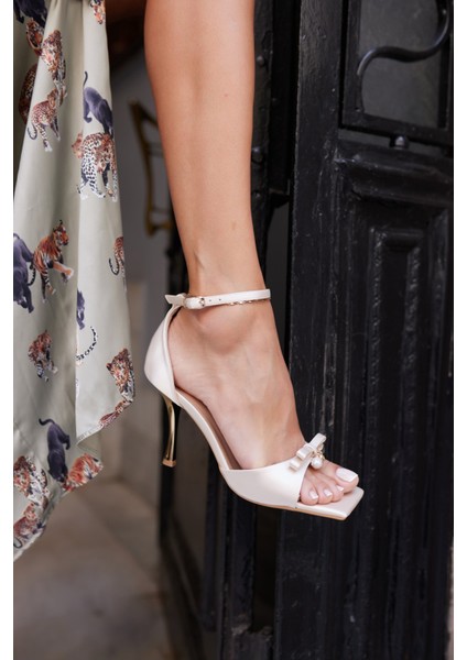 Zlatko Kadın Siyah Saten Topuklu Abiye Sandalet indirimleri