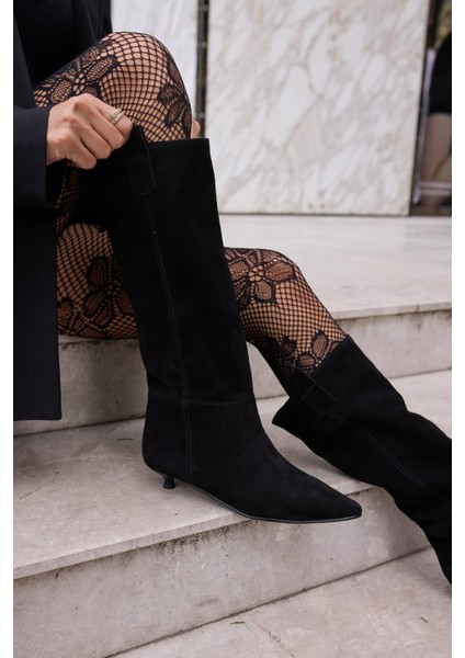 Marceli Kadin Taba Tutun Gercek Suet Astarsiz Çizme modelleri