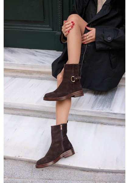 Kallin Kadin Kahve Gercek Derüi Suet Bot fiyatları