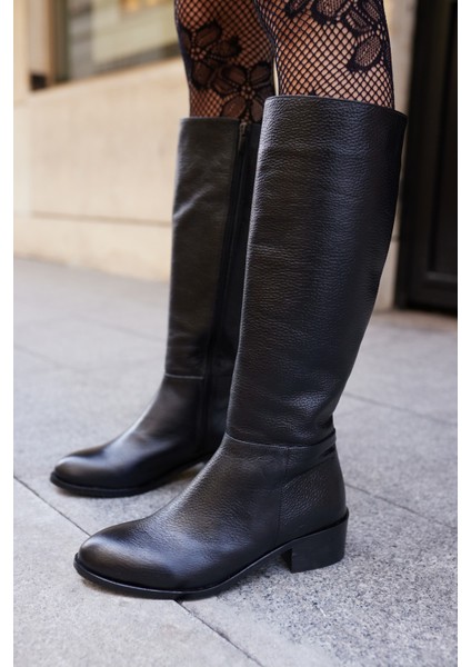 Roads Kadin Siyah Gercek Deri Çizme indirimleri
