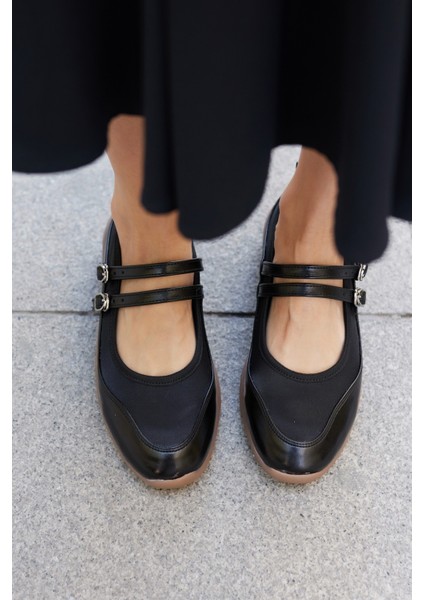 Sergio Kadın Siyah Saten Detay Spor Babet fırsatları