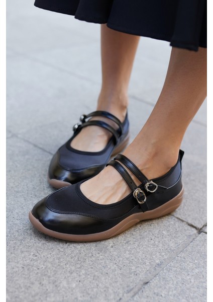 Sergio Kadın Siyah Saten Detay Spor Babet indirimleri