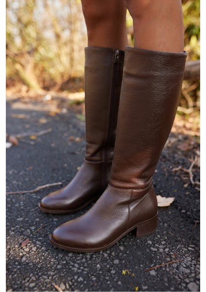 Roads Kadin Siyah Gercek Deri Çizme