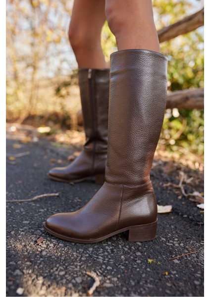 Roads Kadin Siyah Gercek Deri Çizme