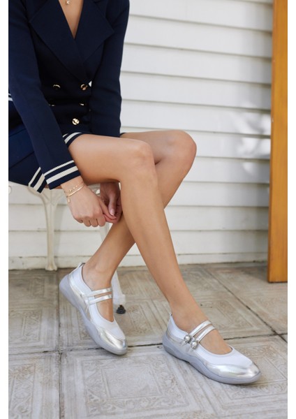 Sergio Kadın Siyah Saten Detay Spor Babet