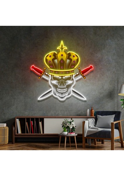 Skull King Neon LED