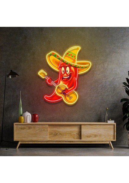 Sevimli Meksika Acısı Biber Neon LED