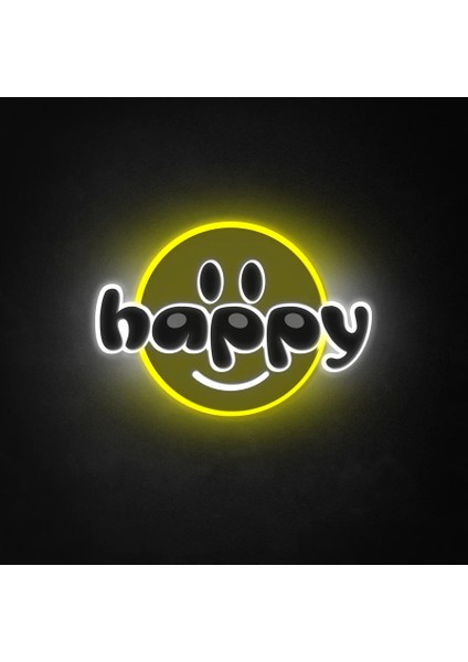 Mutlu Emoji Neon LED