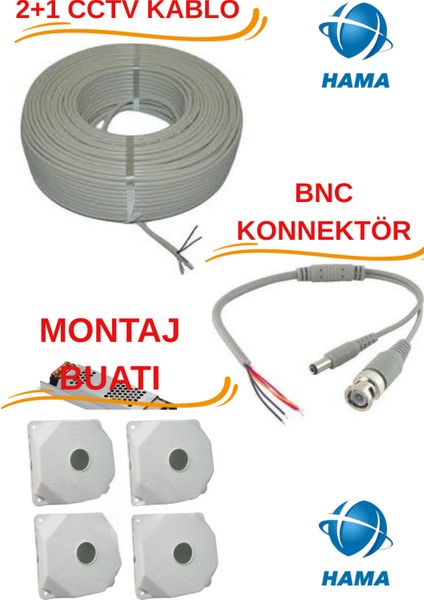 Hama 8 Kameralı Warm Lıght 5mp 1tb Renkli Güvenlik Kamerası Set fırsatları