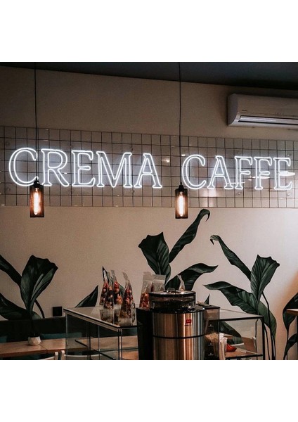 Crema Caffe Neon LED Yazı