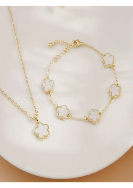 Yonca Kolye ve Bileklik Set fiyatları