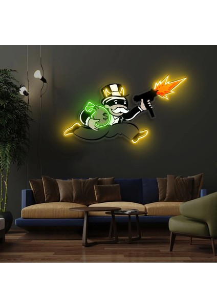 Monopoly Dad Neon LED